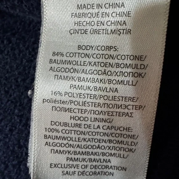 Polo Ralph Lauren Navy Blue Red Horse Youth XL 18/20 Zippered Hoodie Sweatshirt - Picture 8 of 9